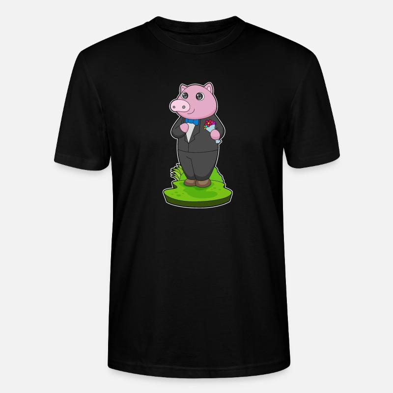 Pig Groom Jacket Mariage - T-shirt bio CRAFTER Stanley Stella Unisexe - noir