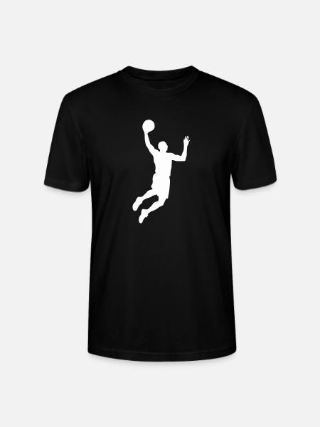basketball_silhouette - Stanley/Stella CRAFTER Unisex Organic T-Shirt - black