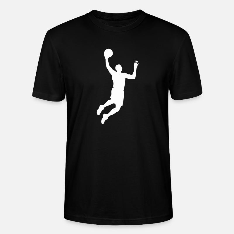 basketball_silhouette - T-shirt bio CRAFTER Stanley Stella Unisexe - noir