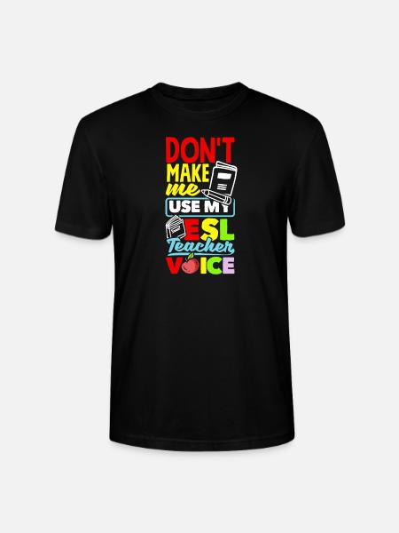 ESL Teacher Linguist Multilingual Teaching - Stanley/Stella CRAFTER Unisex Organic T-Shirt - black