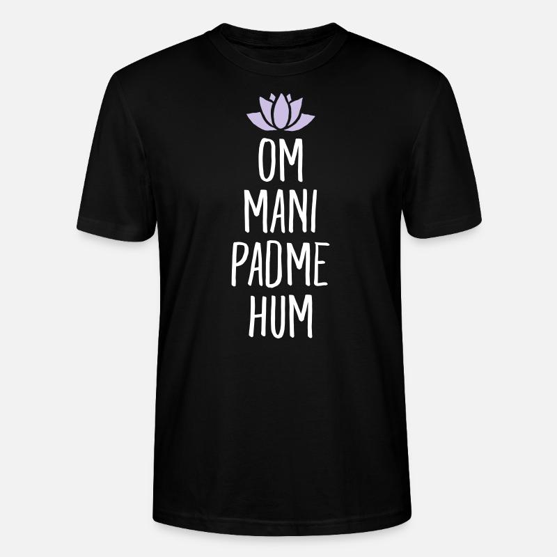 Om Mani Padme Hum - T-shirt bio CRAFTER Stanley Stella Unisexe - noir