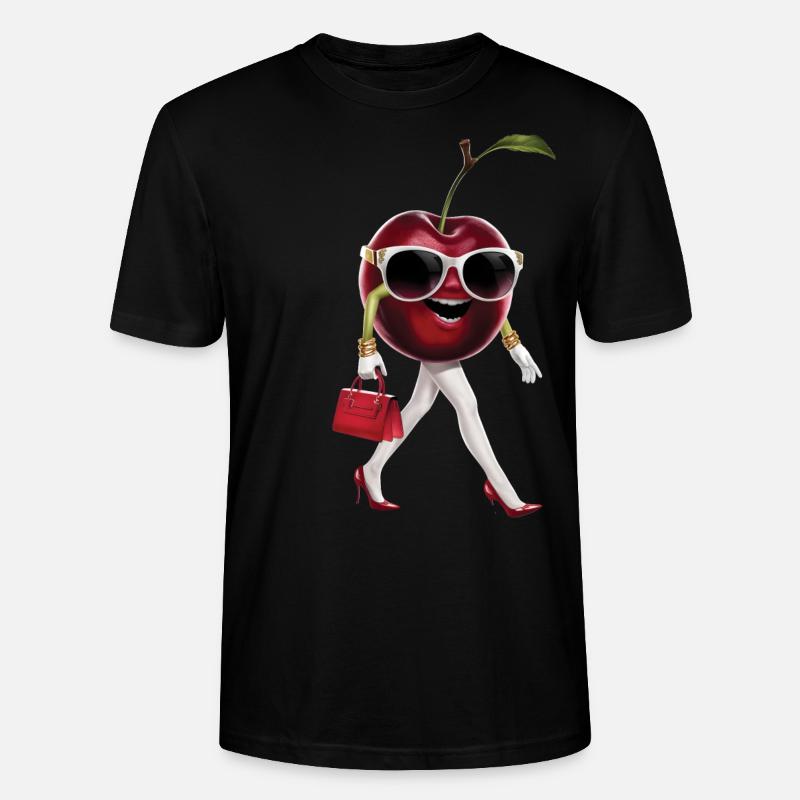 Frauen Kirsche - Stanley/Stella Unisex Bio-T-Shirt CRAFTER - Schwarz