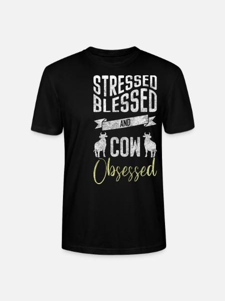 Rind Bauer Süß Wirtschaft - Stanley/Stella Unisex Bio-T-Shirt CRAFTER - Schwarz