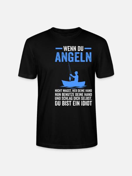 Angeln Fische Fischer Geschenk - Stanley/Stella Unisex Bio-T-Shirt CRAFTER - Schwarz