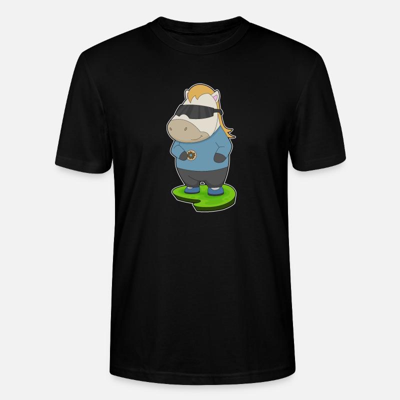 Beignet de cheval - T-shirt bio CRAFTER Stanley Stella Unisexe - noir