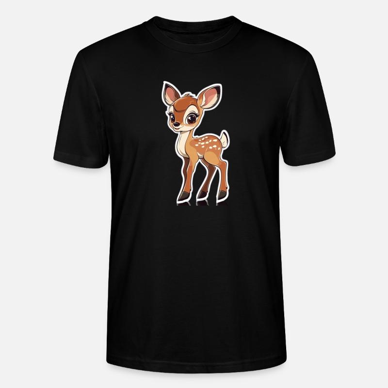 Reh - Stanley/Stella Unisex Bio-T-Shirt CRAFTER - Schwarz