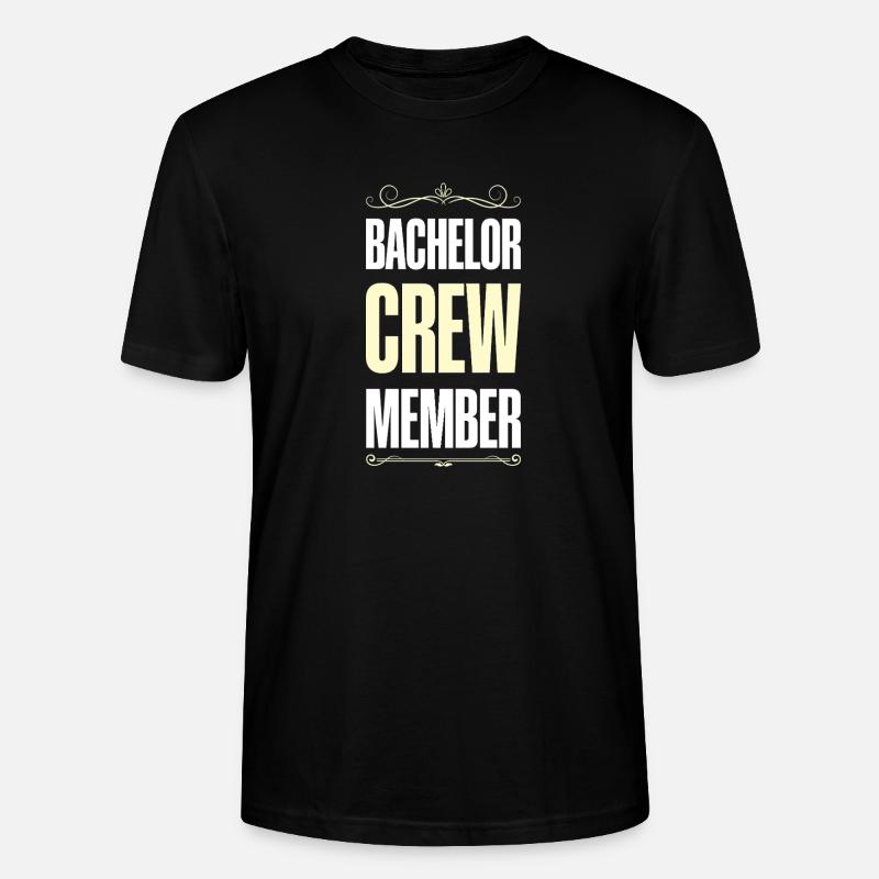 Bachelor Crew - Stanley/Stella Unisex Bio-T-Shirt CRAFTER - Schwarz