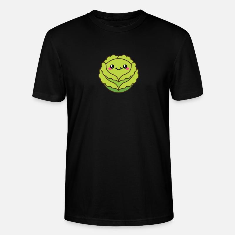 Niedlicher Kohl oder Salatkopf - Stanley/Stella Unisex Bio-T-Shirt CRAFTER - Schwarz