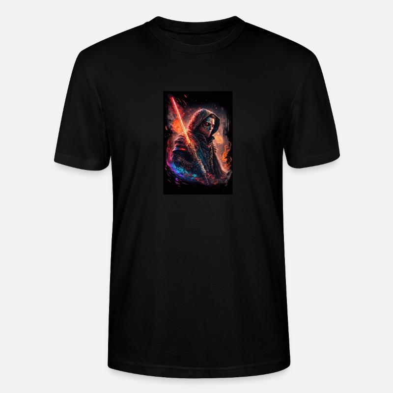 Lyssværd - Stanley Stella CRAFTER unisex økologisk-T-shirt - sort