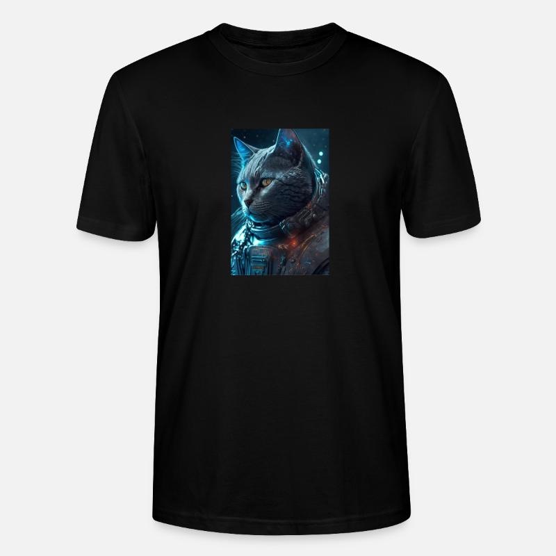 Chat dans l’espace - T-shirt bio CRAFTER Stanley Stella Unisexe - noir