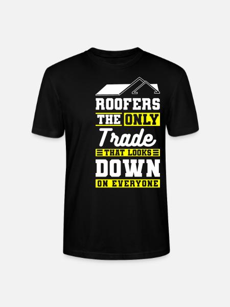 Carpenter Roof House - Stanley/Stella CRAFTER Unisex Organic T-Shirt - black