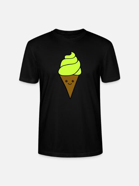 Icecream Smile - Stanley/Stella CRAFTER Unisex Organic T-Shirt - black