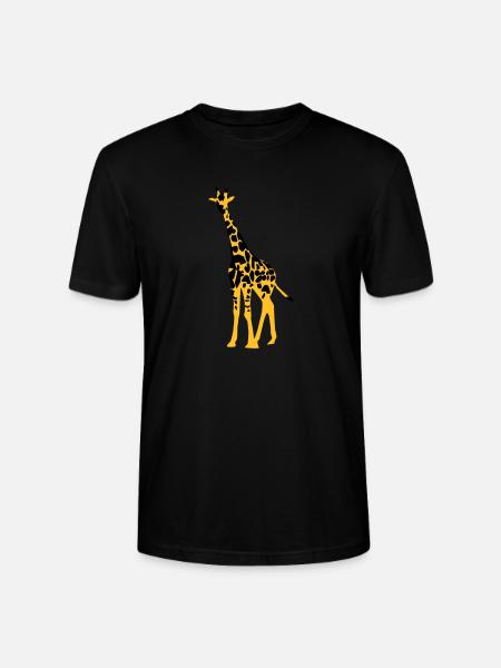 giraffe - Stanley/Stella CRAFTER Unisex Organic T-Shirt - black