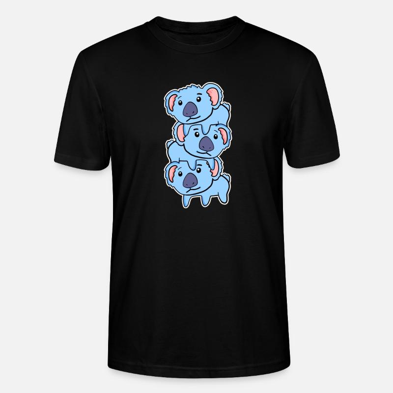 Koala Koalas - T-shirt bio CRAFTER Stanley Stella Unisexe - noir