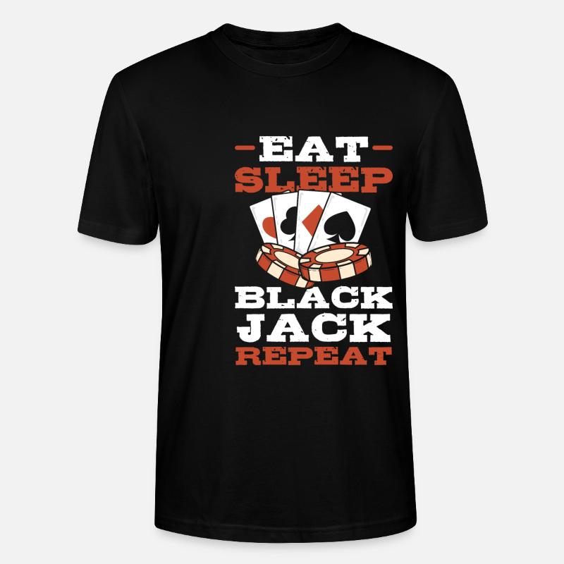 Blackjack Black Jack - Stanley/Stella Unisex Bio-T-Shirt CRAFTER - Schwarz