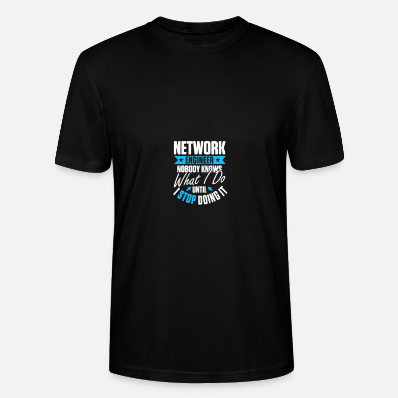 Computer-Netzwerktechnik Netzwerkingenieur - Stanley/Stella Unisex Bio-T-Shirt CRAFTER - Schwarz