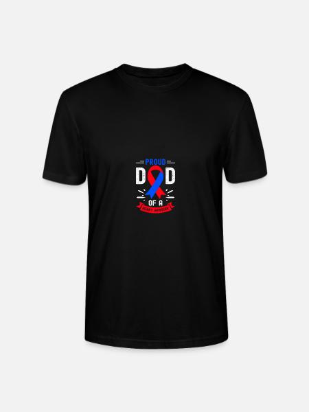 Angeborener Herzfehler CHD-Bewusstsein - Stanley/Stella Unisex Bio-T-Shirt CRAFTER - Schwarz