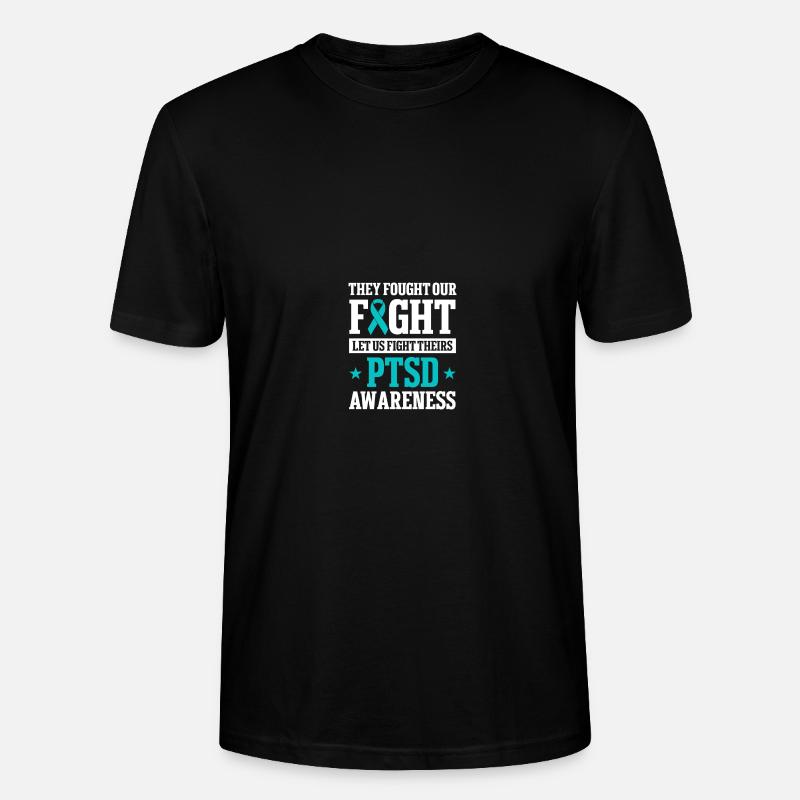 Sensibilisation au TSPT - T-shirt bio CRAFTER Stanley Stella Unisexe - noir