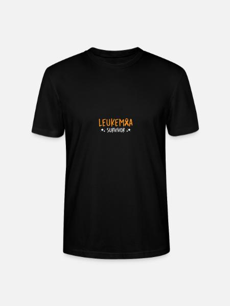 Wearing Orange - Leukemia Awareness - Stanley/Stella CRAFTER Unisex Organic T-Shirt - black