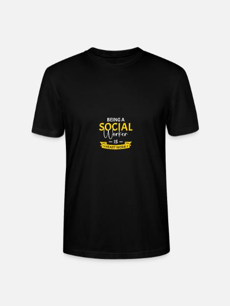 School Social Worker - Stanley/Stella CRAFTER Unisex Organic T-Shirt - black