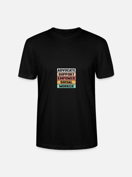 School Social Worker - Stanley/Stella CRAFTER Unisex Organic T-Shirt - black