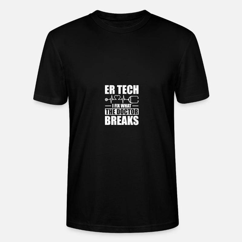 Notaufnahme ER Techniker ER Tech - Stanley/Stella Unisex Bio-T-Shirt CRAFTER - Schwarz