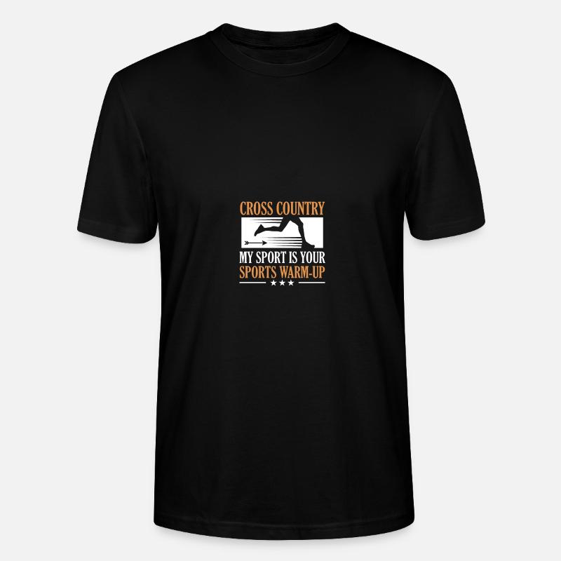 Langlauf Läufer Langlauf - Stanley/Stella Unisex Bio-T-Shirt CRAFTER - Schwarz