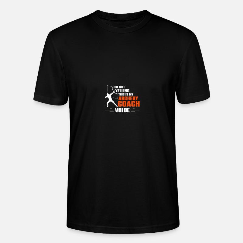Bogenschießen-Trainer - Stanley/Stella Unisex Bio-T-Shirt CRAFTER - Schwarz
