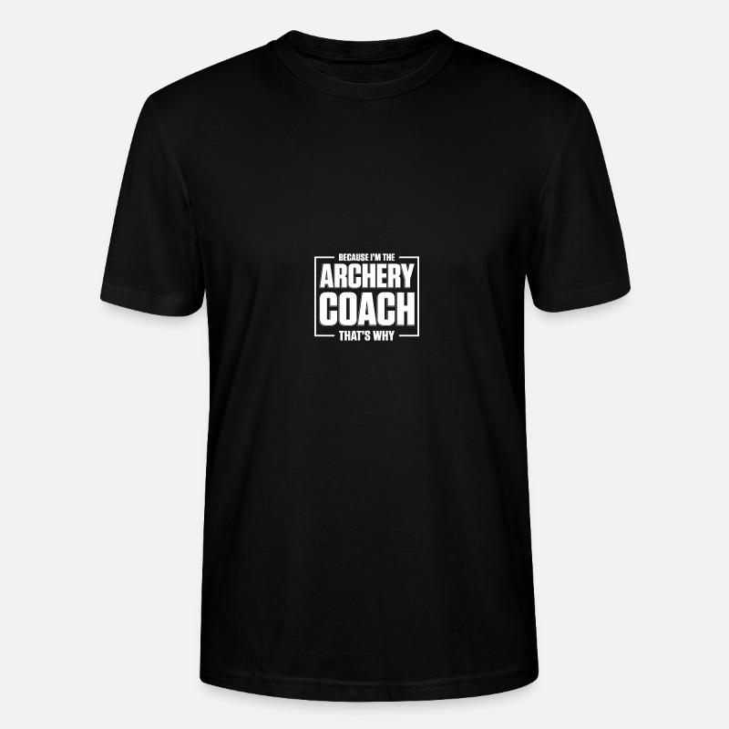 Bogenschießen-Trainer - Stanley/Stella Unisex Bio-T-Shirt CRAFTER - Schwarz