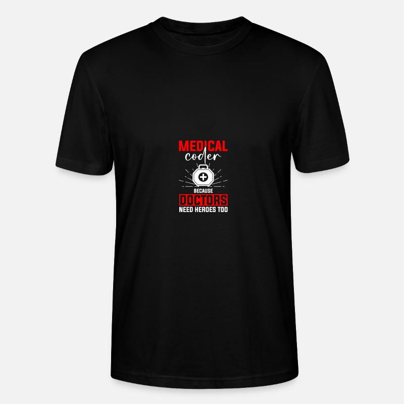 Medical Coding Medical Coders - Stanley/Stella CRAFTER Unisex Organic T-Shirt - black