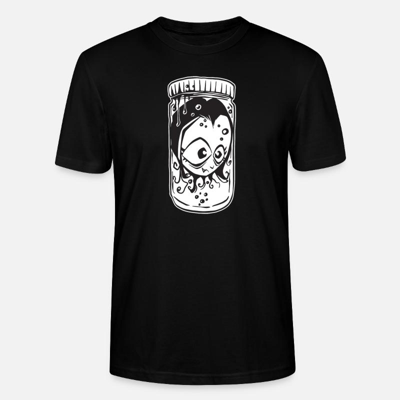 Kopf in einer Vampirflasche - Stanley/Stella Unisex Bio-T-Shirt CRAFTER - Schwarz