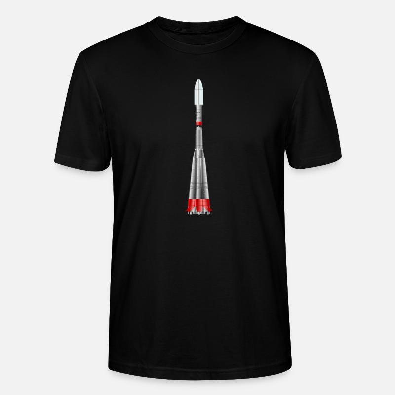 fusée Soyouz - T-shirt bio CRAFTER Stanley Stella Unisexe - noir