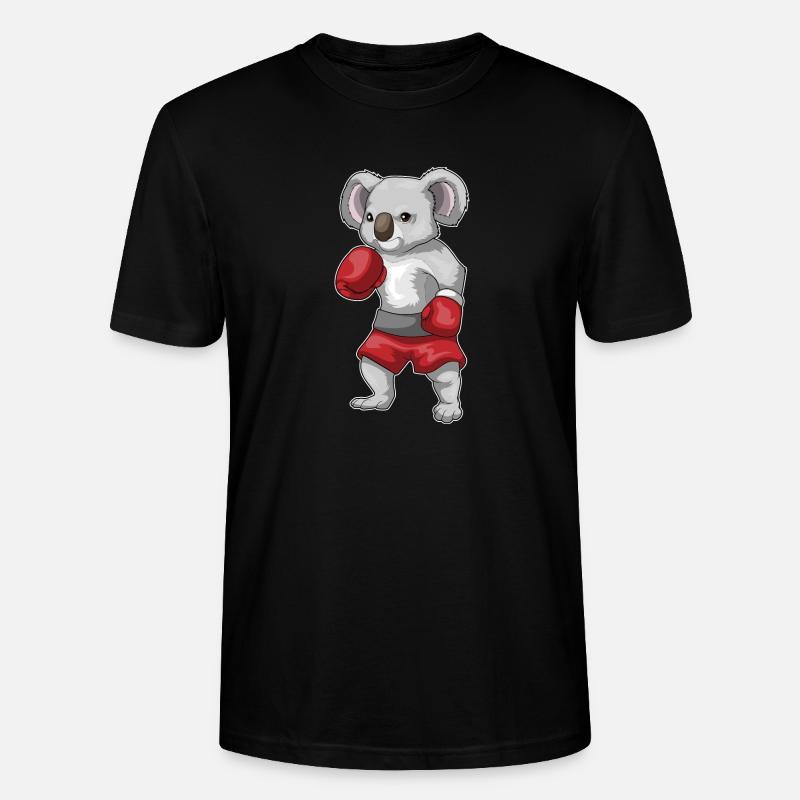 Koala Boxer Boxhandschuhe Boxen - Stanley/Stella Unisex Bio-T-Shirt CRAFTER - Schwarz