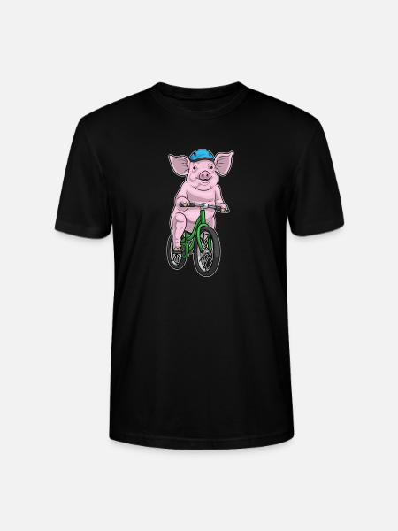 Vélo cochon - T-shirt bio CRAFTER Stanley Stella Unisexe - noir