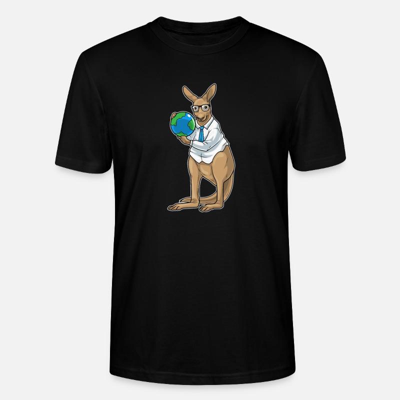 Kangaroo Story Teacher Globe - T-shirt bio CRAFTER Stanley Stella Unisexe - noir
