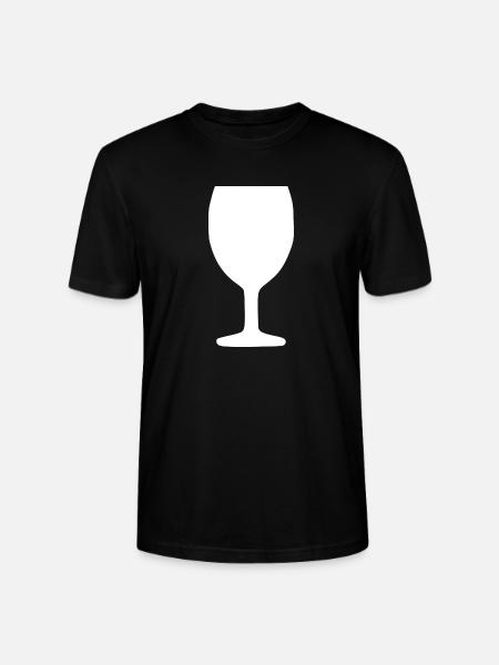 Wein Weinglas Rotwein - Stanley/Stella Unisex Bio-T-Shirt CRAFTER - Schwarz