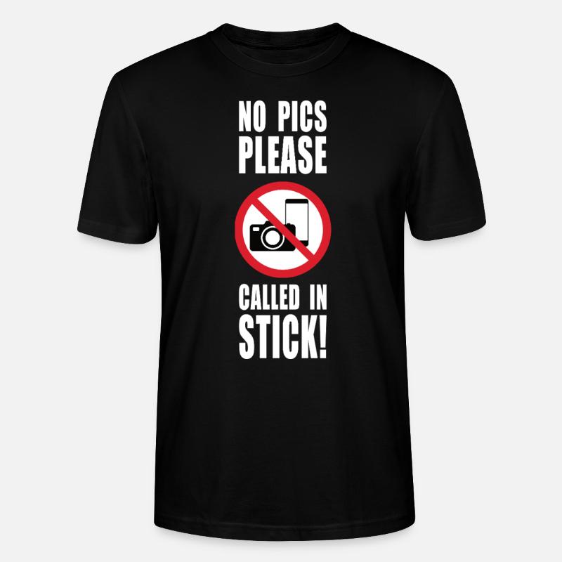 keine Bilder bitte krank melden - Stanley/Stella Unisex Bio-T-Shirt CRAFTER - Schwarz