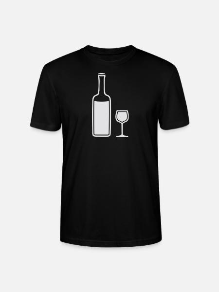 Wine - Stanley/Stella CRAFTER Unisex Organic T-Shirt - black