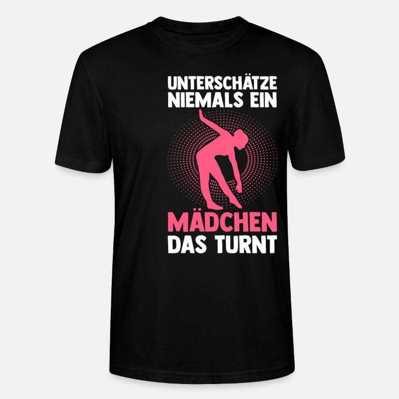 Turner Mädchen Akrobatik Geschenk - Stanley/Stella Unisex Bio-T-Shirt CRAFTER - Schwarz