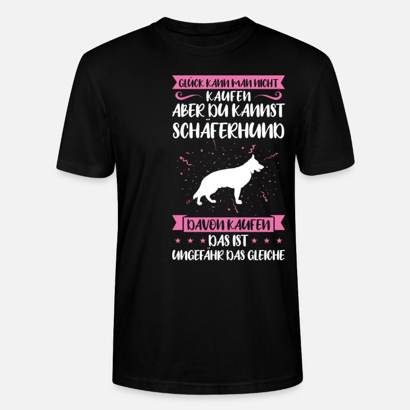 Schäferhund Hund Schäferhunde Geschenk - Stanley/Stella Unisex Bio-T-Shirt CRAFTER - Schwarz