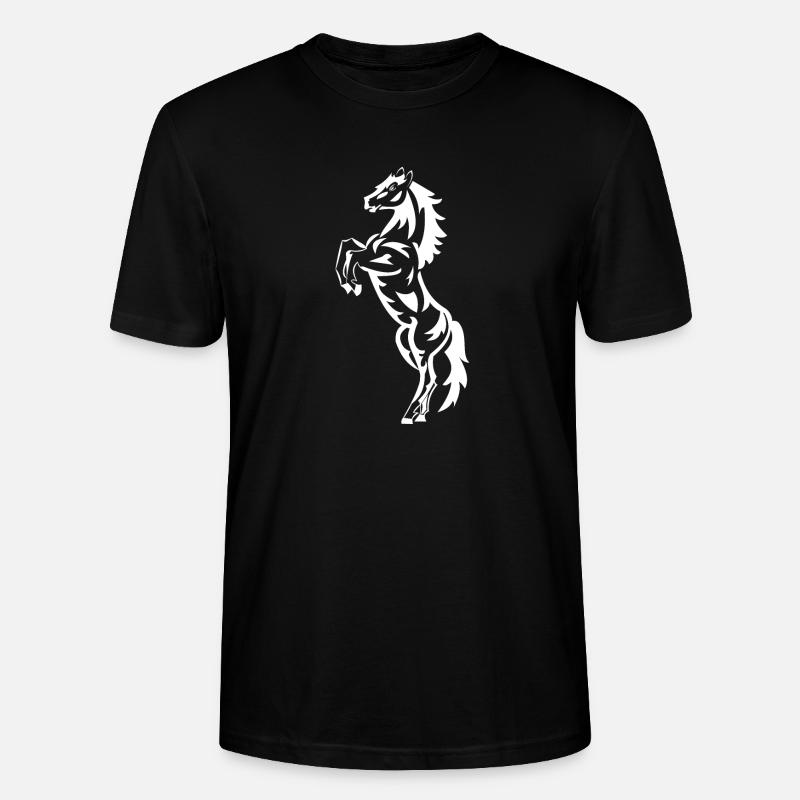 Cheval, équitation, cavalier, chevaux - T-shirt bio CRAFTER Stanley Stella Unisexe - noir