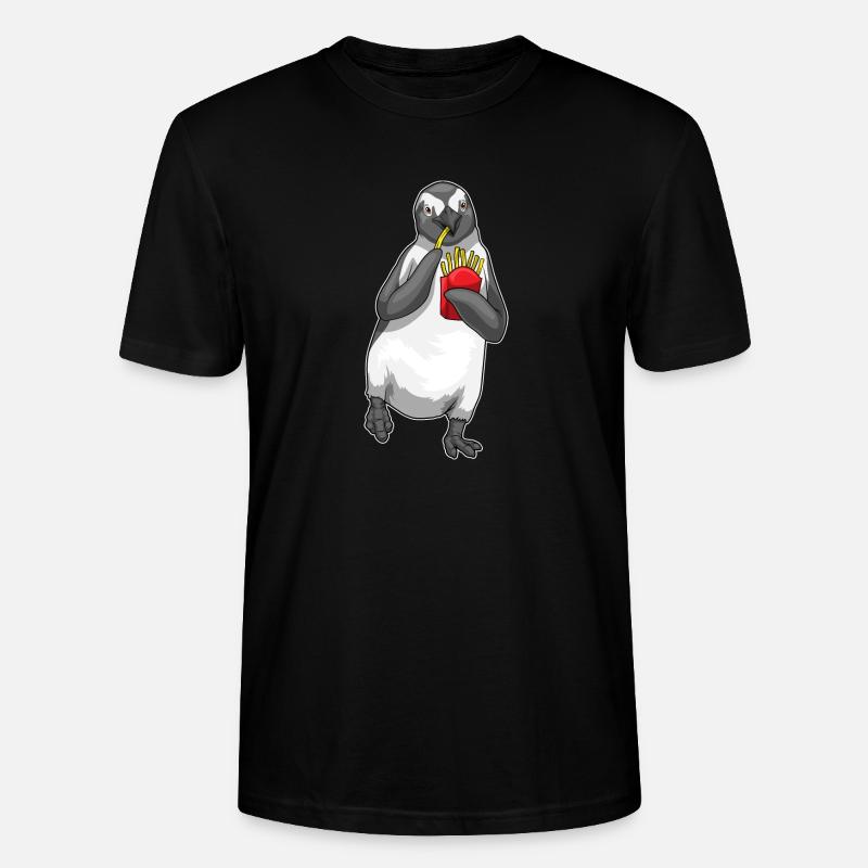 Pingouin frites - T-shirt bio CRAFTER Stanley Stella Unisexe - noir