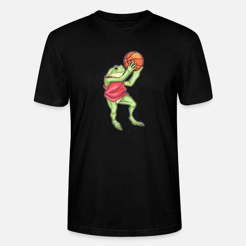 grenouille basketteur basketteur - T-shirt bio CRAFTER Stanley Stella Unisexe - noir