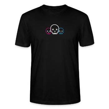 Friends Forever - Stanley/Stella CRAFTER Unisex Organic T-Shirt - black - Front - Alina (178cm) & Michal (187cm)