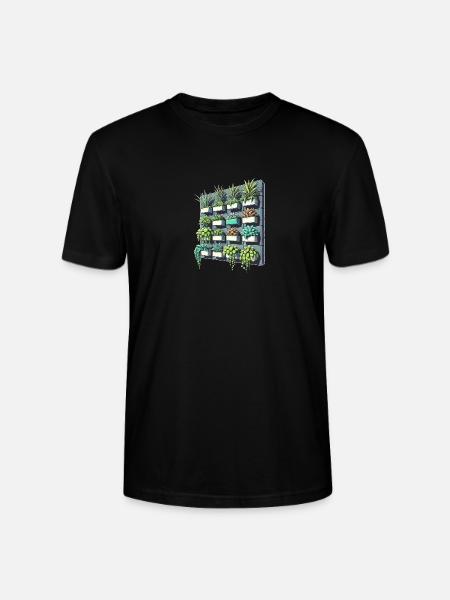Vertical garden - Stanley/Stella CRAFTER Unisex Organic T-Shirt - black