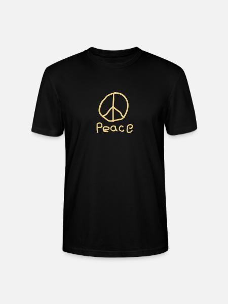 Peace - Stanley/Stella Unisex Bio-T-Shirt CRAFTER - Schwarz