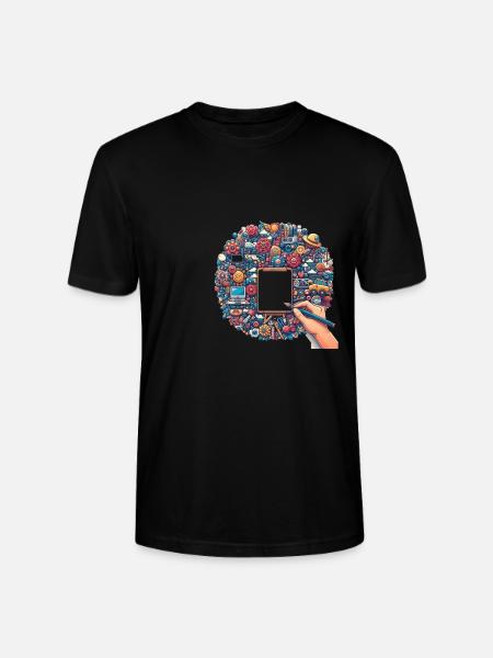 Créatif - T-shirt bio CRAFTER Stanley Stella Unisexe - noir