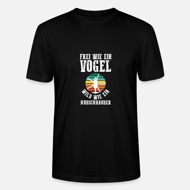Pilote Hélicoptère Hélicoptère - T-shirt bio CRAFTER Stanley Stella Unisexe - noir