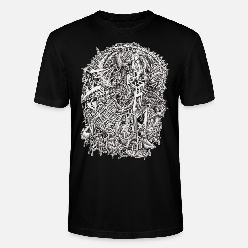 Weirdhead von Brian Benson - Stanley/Stella Unisex Bio-T-Shirt CRAFTER - Schwarz