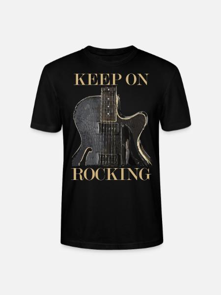 Electric guitar - Stanley/Stella CRAFTER Unisex Organic T-Shirt - black